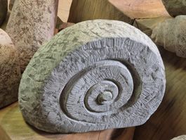 Gartendeko Sandsteinschnecke