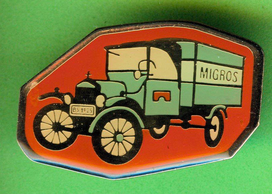 Placchette & Badge: MIGROS  Ford T  1925  BS1925 – Usato da Winterthur venduto da Sammleroase