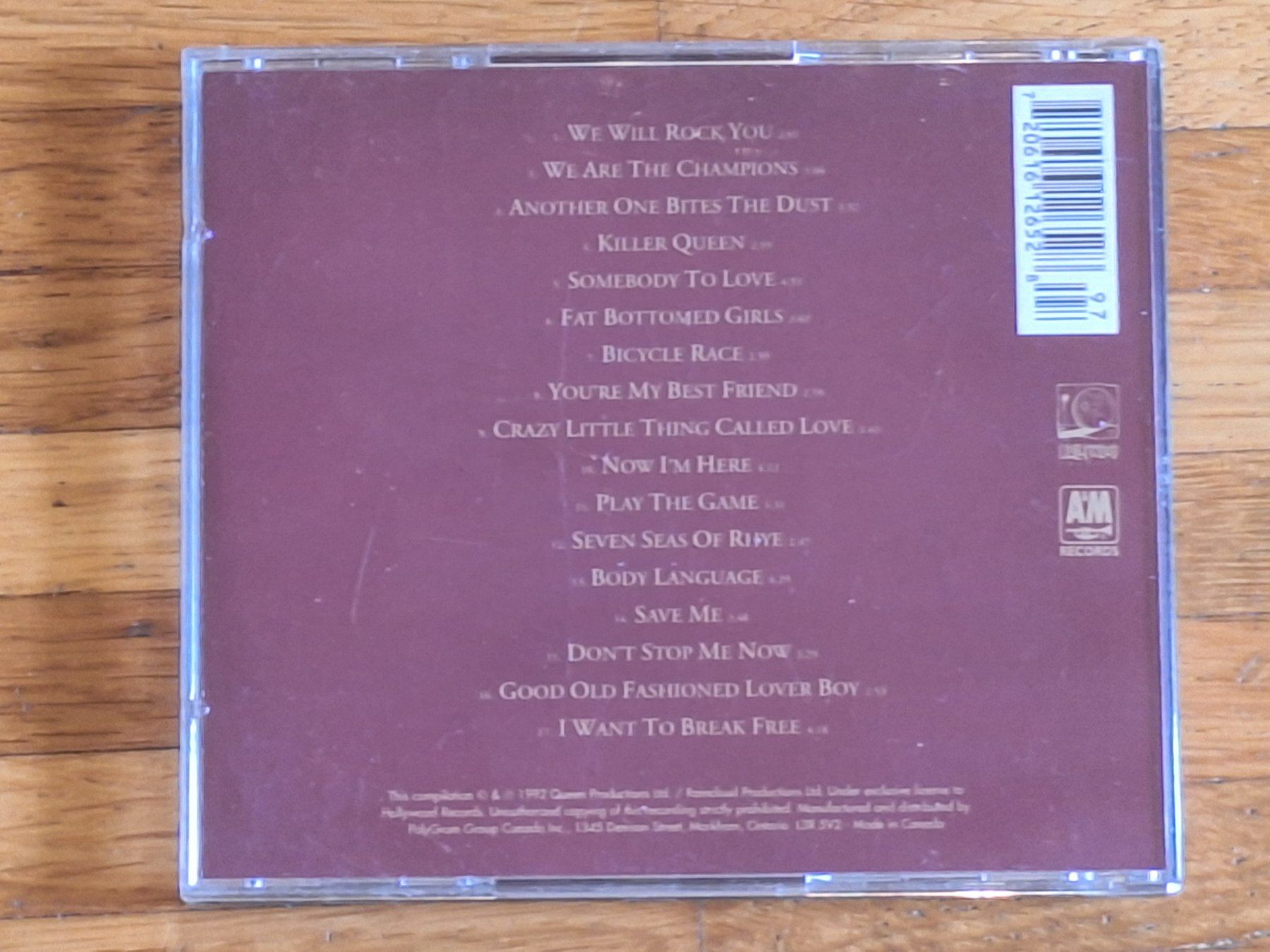 CDs: Queen, Greatest Hits - CD CAN 1992 – Neu (gemäss Beschreibung) aus Oberentfelden von Musicud 1