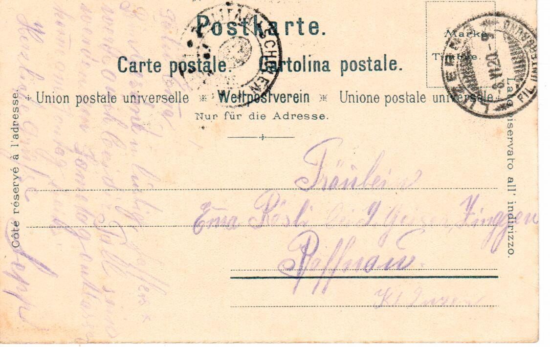 Ansichtskarten: Luzern 1920 – Gebraucht aus Wolhusen von Curver9 1