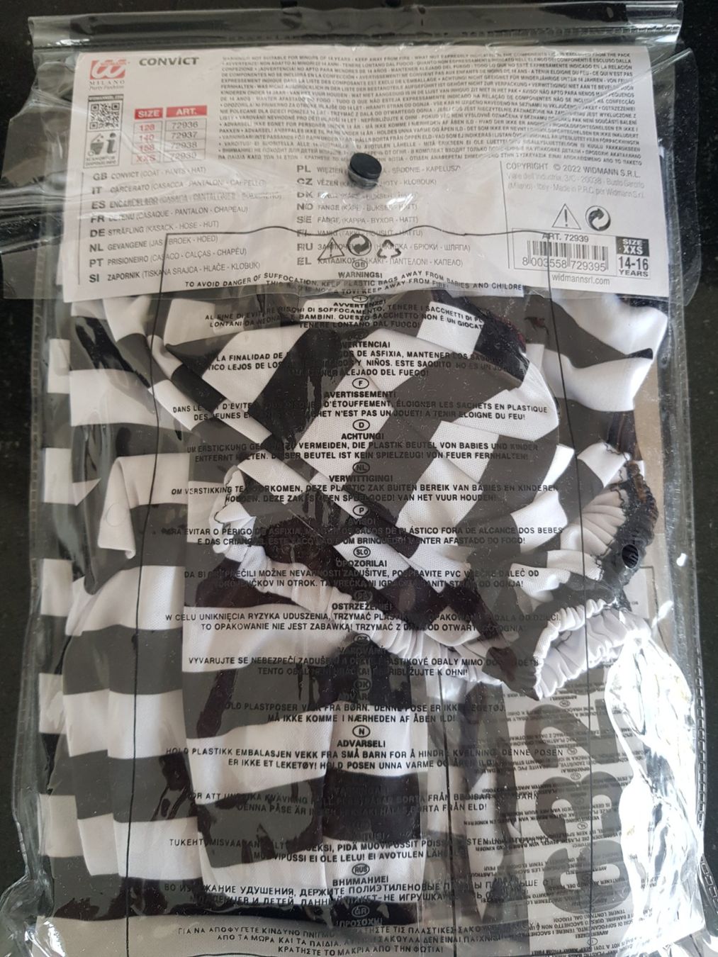 Costumi: NEUES KINDER STRÄFLINGSKOSTÜM – Nuovo e nell'imballaggio originale da Root venduto da LifestyleAccessoires 4