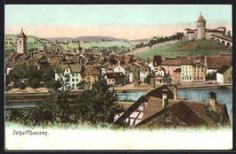 Schaffhausen, Flusspartie aus der Vogels