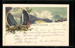 Litho Lauterbrunnen, Gebirgsbilder, 1898