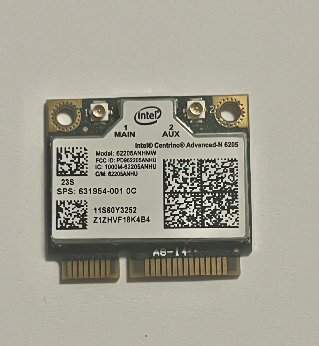 Intel Schede madri: Carte WiFi Intel Centrino Advanced-N 6205 - Testée OK – Usato da Chavornay venduto da MD_77
