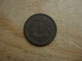 (S) 1 Rappen 1857