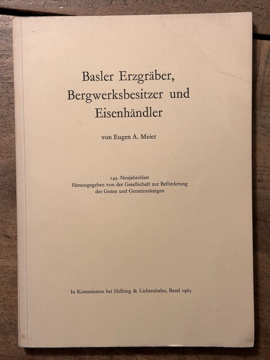 Libri: Spannende Bergbau,geschichte: Basler ErzGräber – Usato da Berschis venduto da Vild1