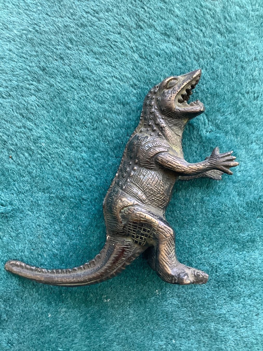 Statuette: Echse Dinosaurier aus Metall – Nuovo (secondo la descrizione) da Zürich venduto da Verde21 1