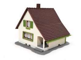 FALLER H0 Wohnhaus / Modellhaus fertig gebaut