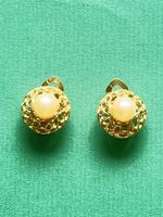 Vergoldet Perle Ohrringe (1.5cm)