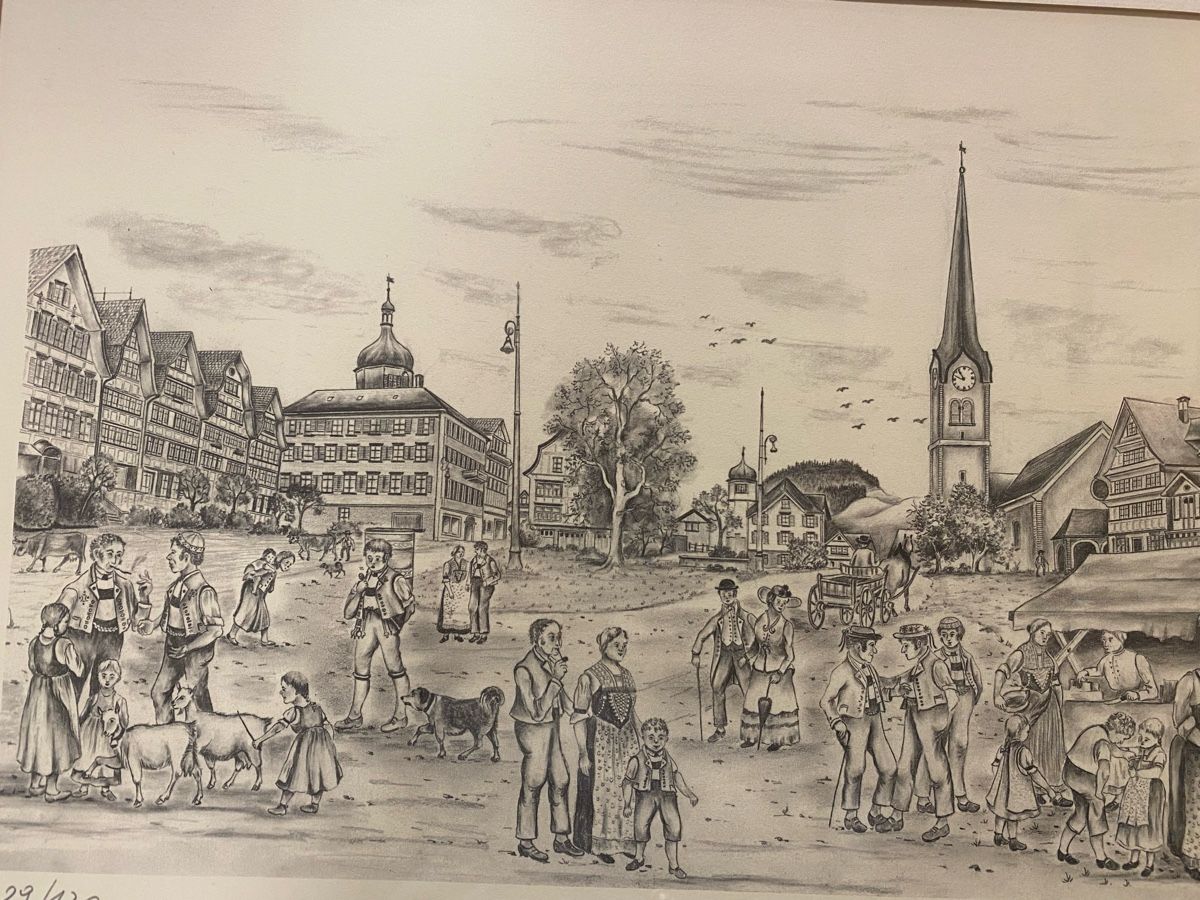 Dipinti: JAKOB BINDER CH APPENZELLERBILD 1972 – Usato da St. Gallen venduto da Goldband