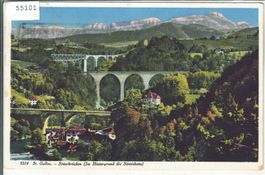 St. Gallen - Sitterbrücken (Im Hintergrund die Säntiskette)