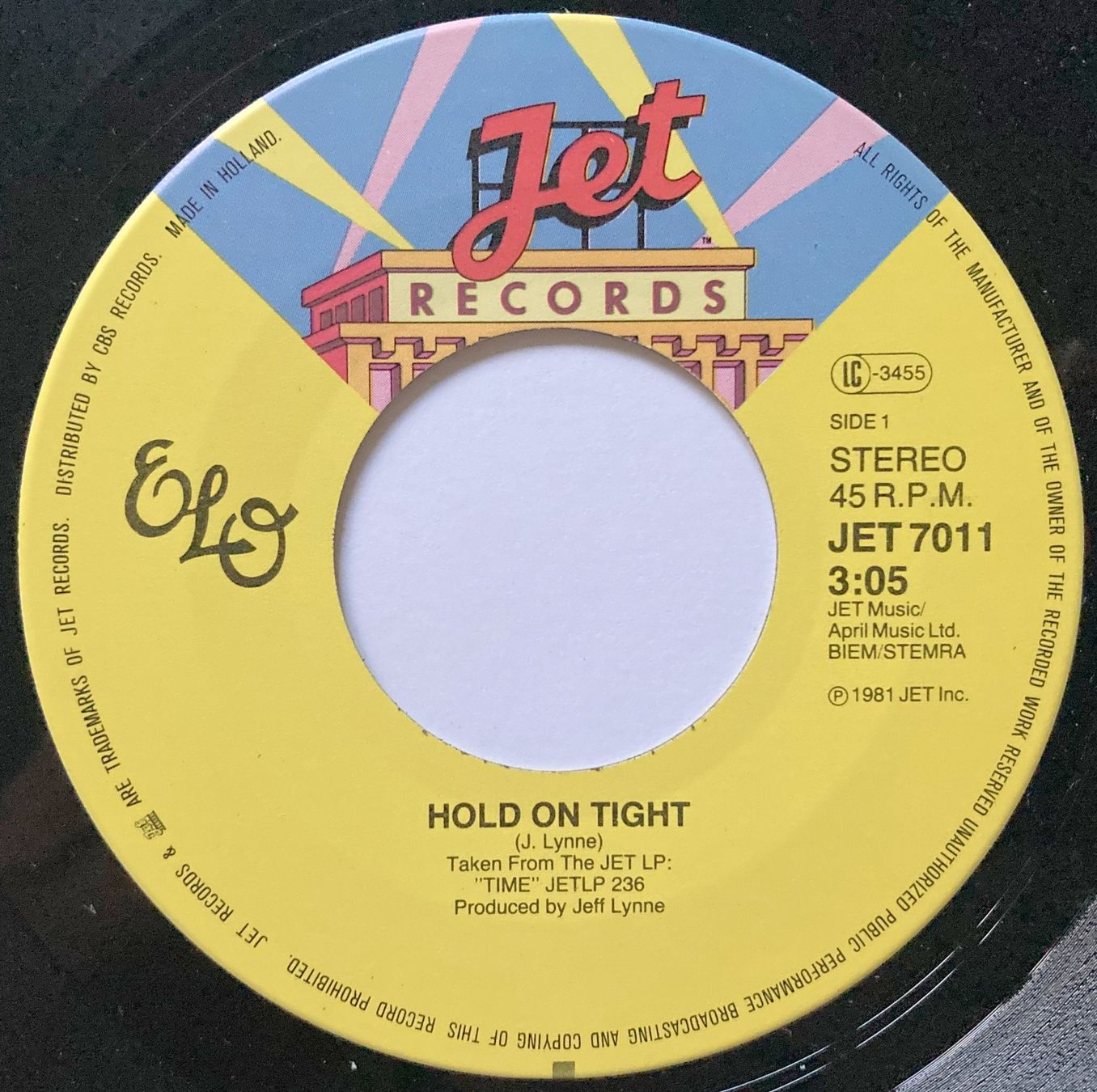 Dischi in vinile: ELECTRIC LIGHT ORCHESTRA - HOLD ON TIGHT – Usato da Bottens venduto da hotter-than-hell 2