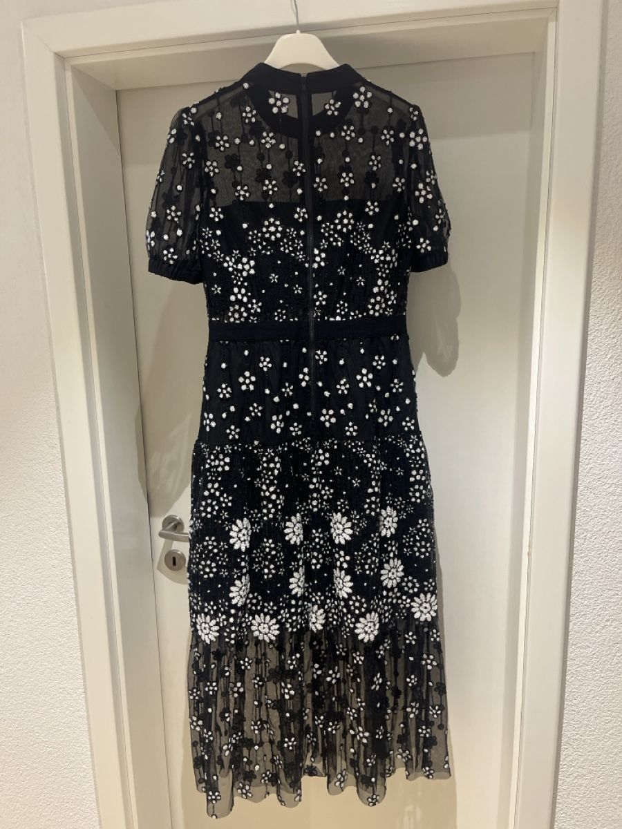 Self-Portrait Kleider: Self-Portrait Kleid schwarz Blumenmuster Grösse 12 – Neu (gemäss Beschreibung) aus Bassersdorf von Ni0na 1