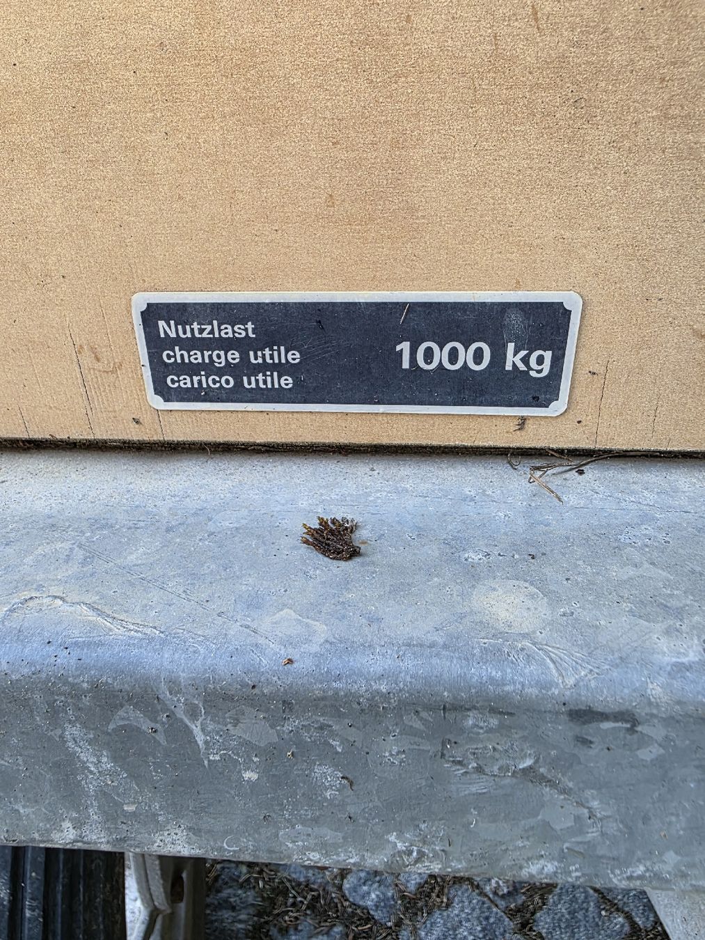 Frech-Hoch Rimorchi: Postanhänger Nutzlast 1000kg – Usato da Thun venduto da miervier 1