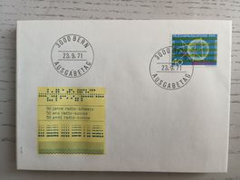 1971 FDC 50 Jahre Radio Schweiz