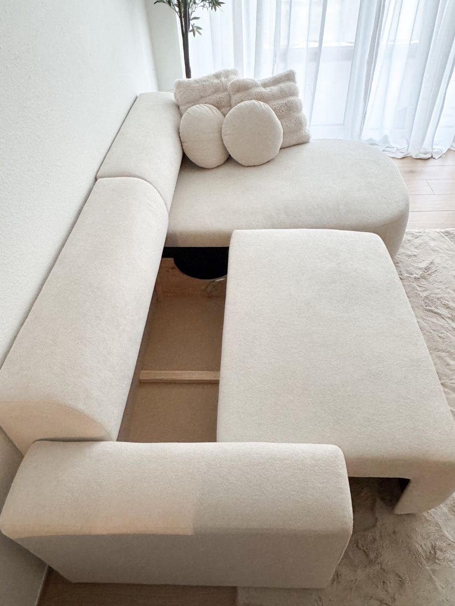 Sofas: Modernes Ecksofa beige | neuwertig – Neu (gemäss Beschreibung) aus Glattpark(Opfikon) von fat_862s 3