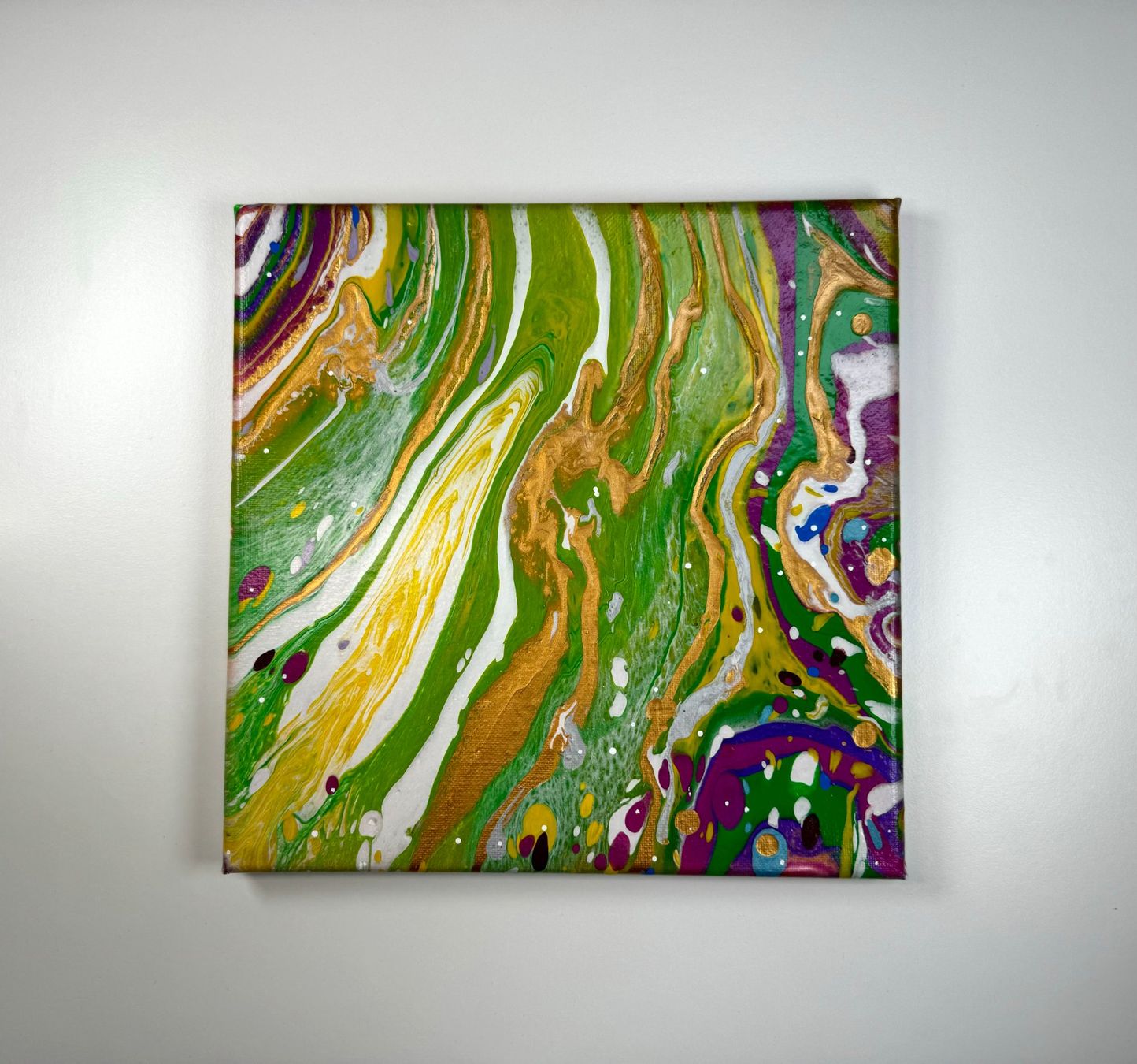Dipinti: Acryl-Flüssigmalerei, quadratisch – Usato da Schlieren venduto da MayaSheng1983