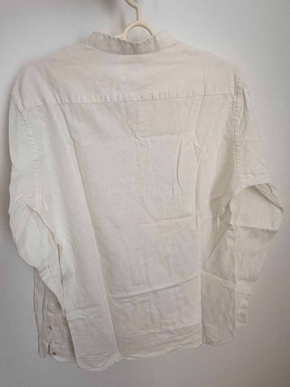 Camicie: Camicia estiva da uomo in cotone bianco (M) – Usato da Bellinzona venduto da dan_m8pc