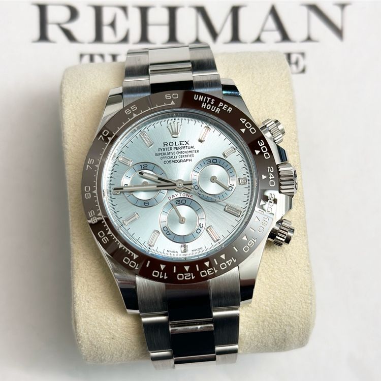 Rolex Daytona Platinum Baguette Diamonds (Gebraucht) in