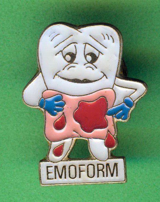 Placchette & Badge: EMOFORM  Zahnpasta – Usato da Winterthur venduto da Sammleroase