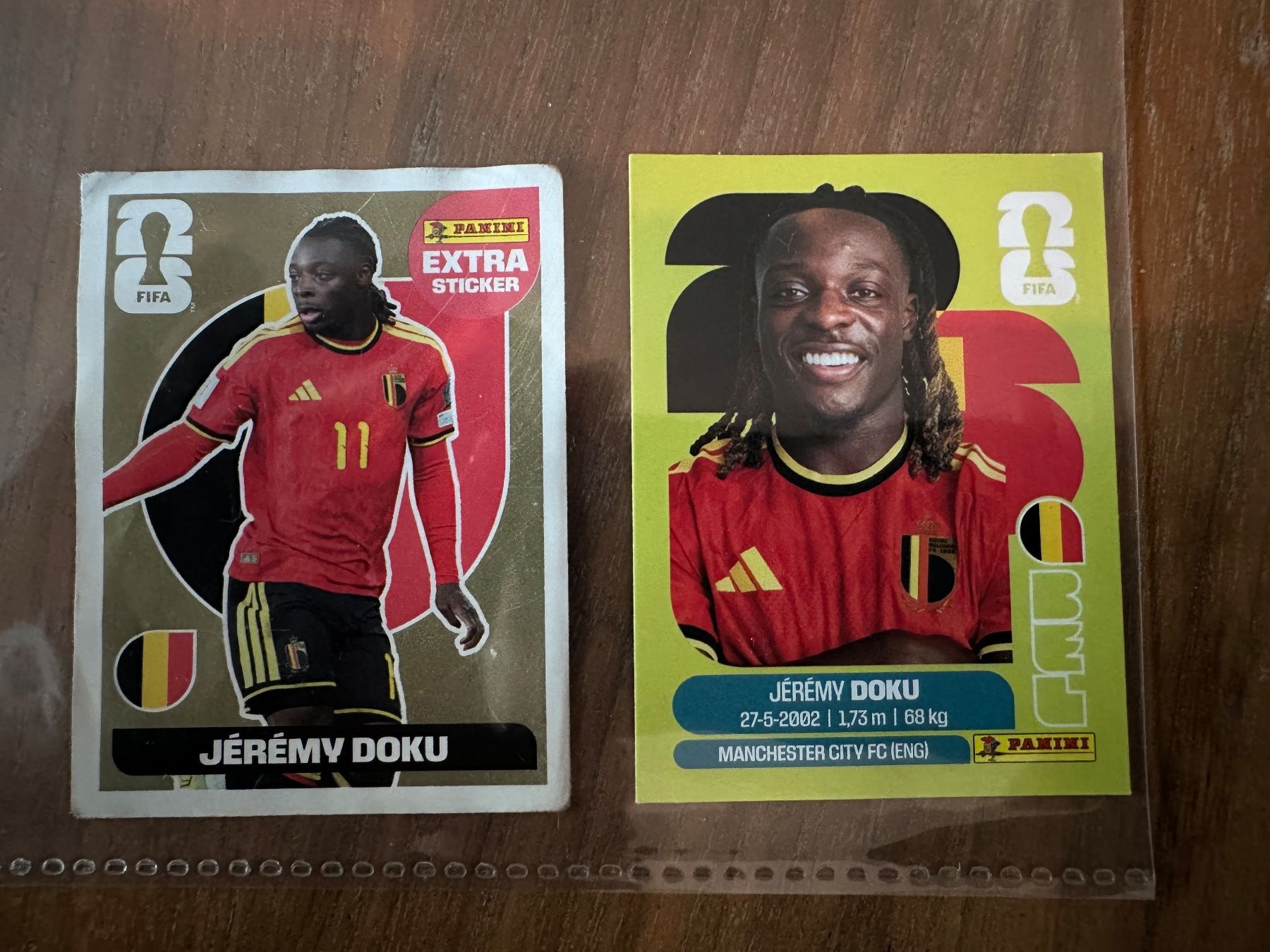 Panini Carte collezionabili: Panini Sticker Jérémy Doku Gold & normal – Nuovo (secondo la descrizione) da Zürich venduto da nad_l7wz