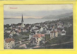 15.6.1911 Luftbild Wädensweil/alter Dorfkern/H.Guggenheim AK
