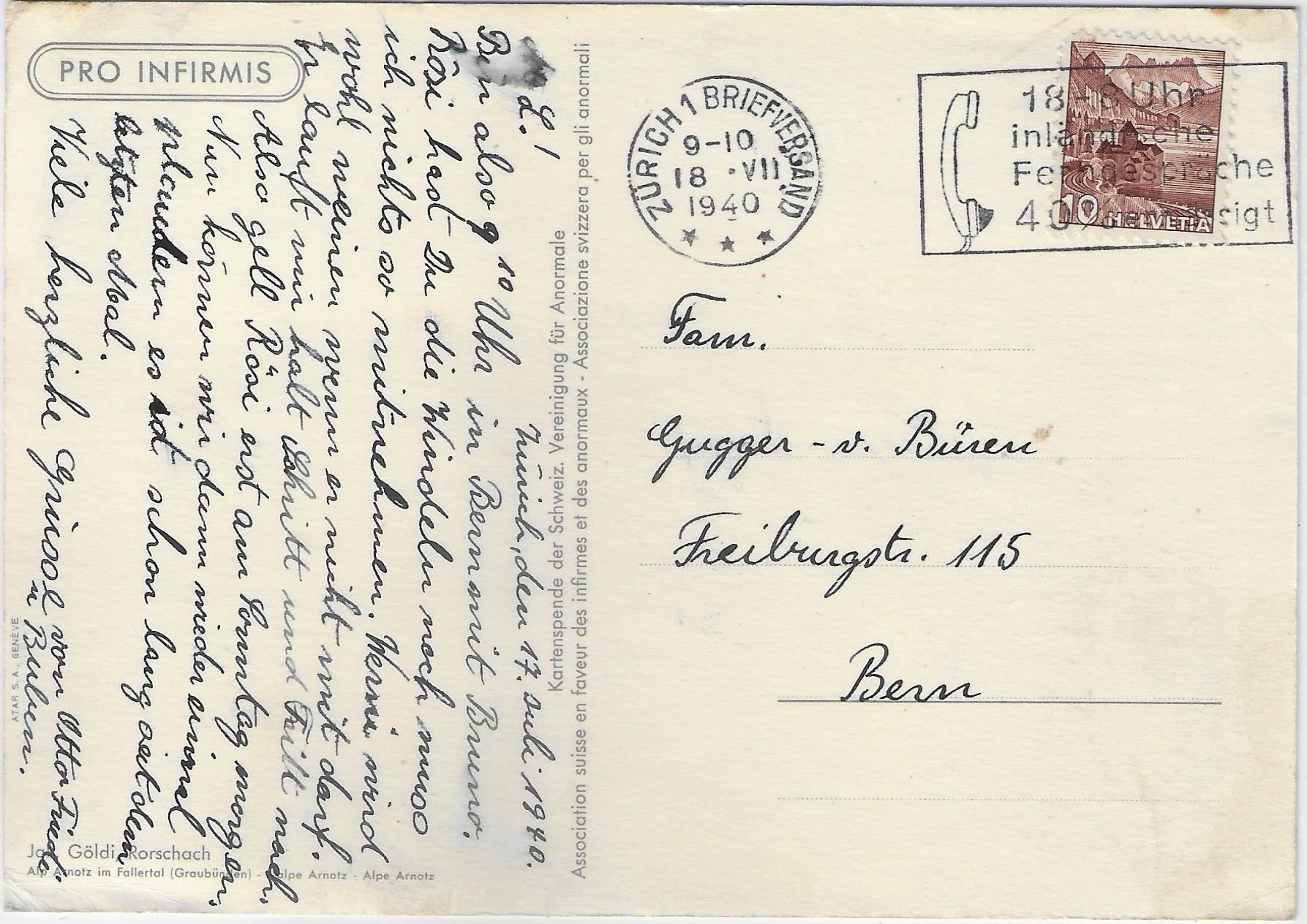 Cartoline postali: Alp Arnotz im Fallertal GR – Antico da Ettingen venduto da Kartenplanet 1