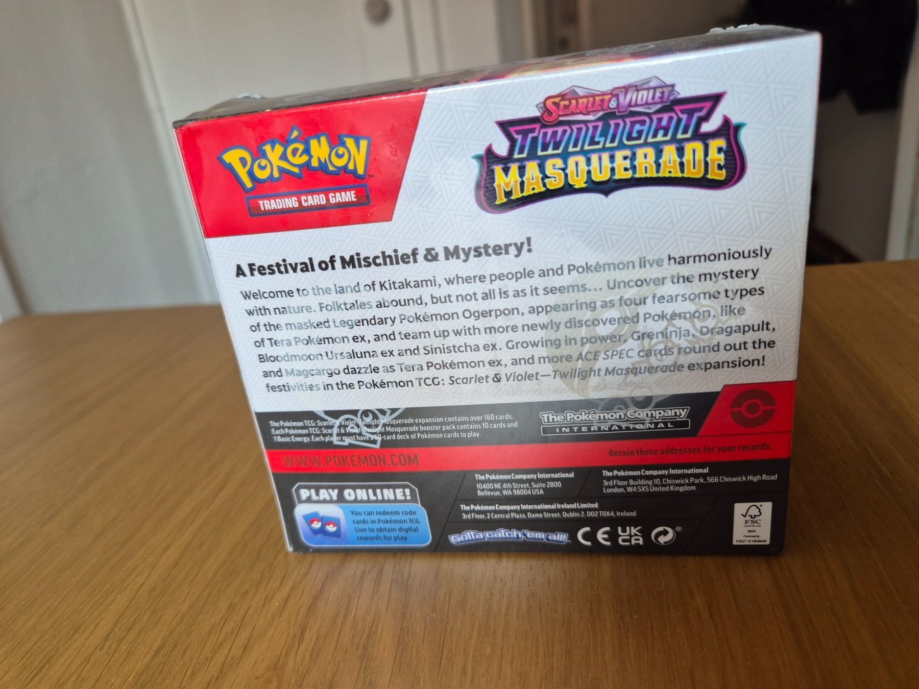 Pokémon Carte collezionabili: Pokémon S&V: Twilight Masquerade Booster Box EN SEALED – Nuovo e nell'imballaggio originale da Zürich venduto da LAGR_Pokemon 4