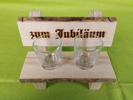 Holzbank "Jubiläum" - VIERZACK