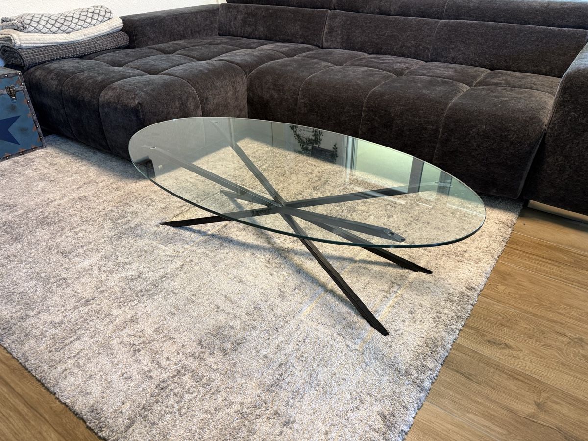 Bicchieri: Ovaler Glas Couchtisch – Usato da Diegten venduto da Guettler01