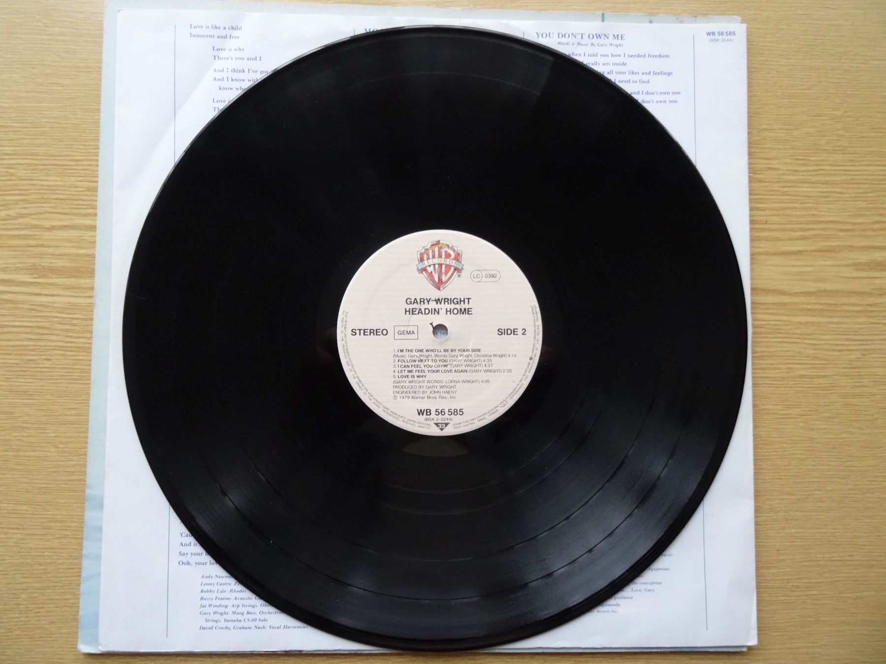 Schallplatten: Gary Wright: Headin' Home Vinyl LP (1979) – Gebraucht aus Zürich von burdan 5
