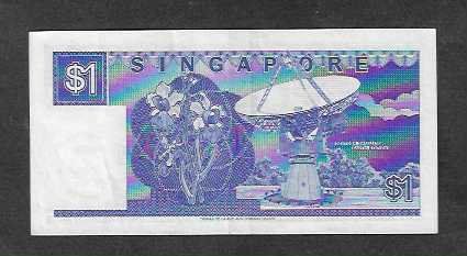 Banconote: Singapore  1  Dollar  Gebraucht  SCHöN – Usato da Gordola venduto da coinsandnotes 1