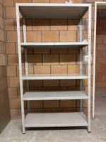 Stabiles Metallregal / Kellerregal grau (Stecksystem, 5 Böde