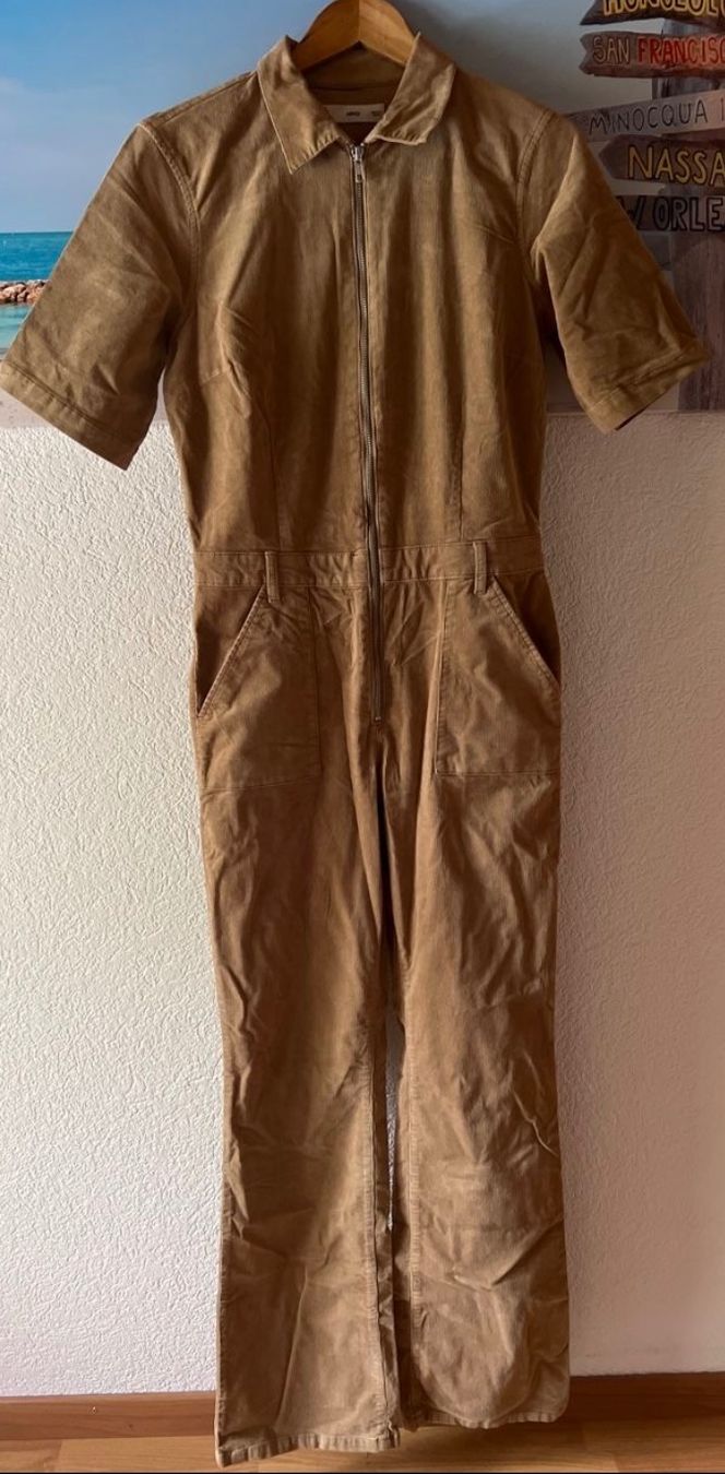 Mango Tute: Jumpsuit Overall Gr. M Cord braun – Usato da Elgg venduto da swissstuff