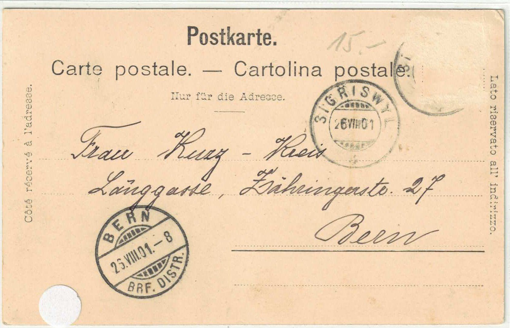 Cartoline postali: Merligen - Panorama – Usato da Ettingen venduto da Kartenplanet 1