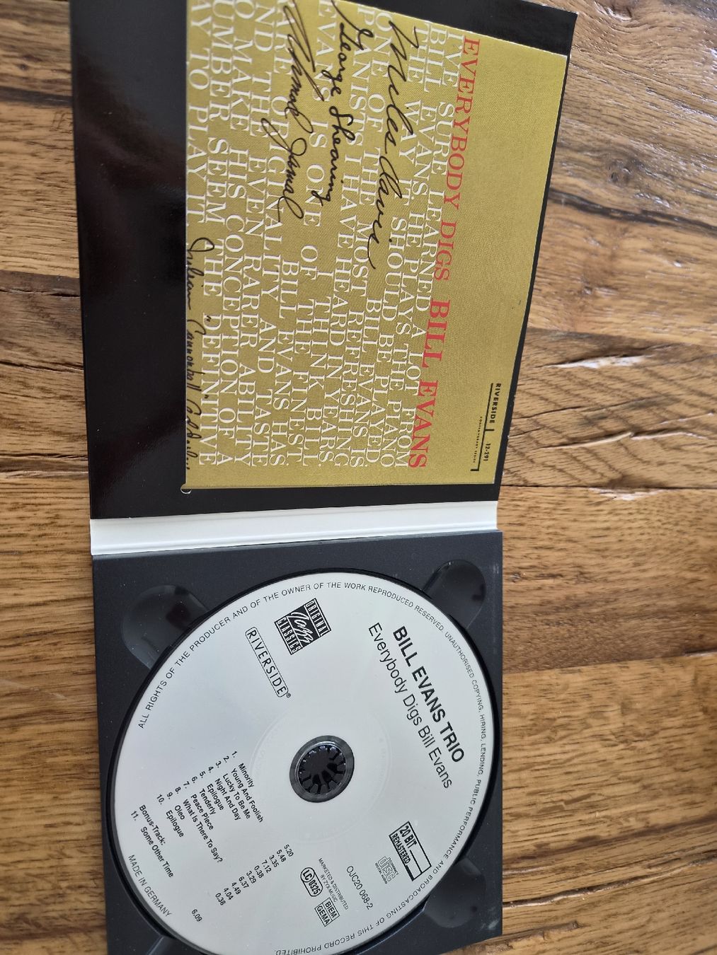 CDs: BILL EVANS EVERYBODY DIGS – D'occasion à Zofingen par Tinpan 1