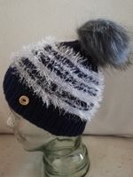 Mütze blau-silber