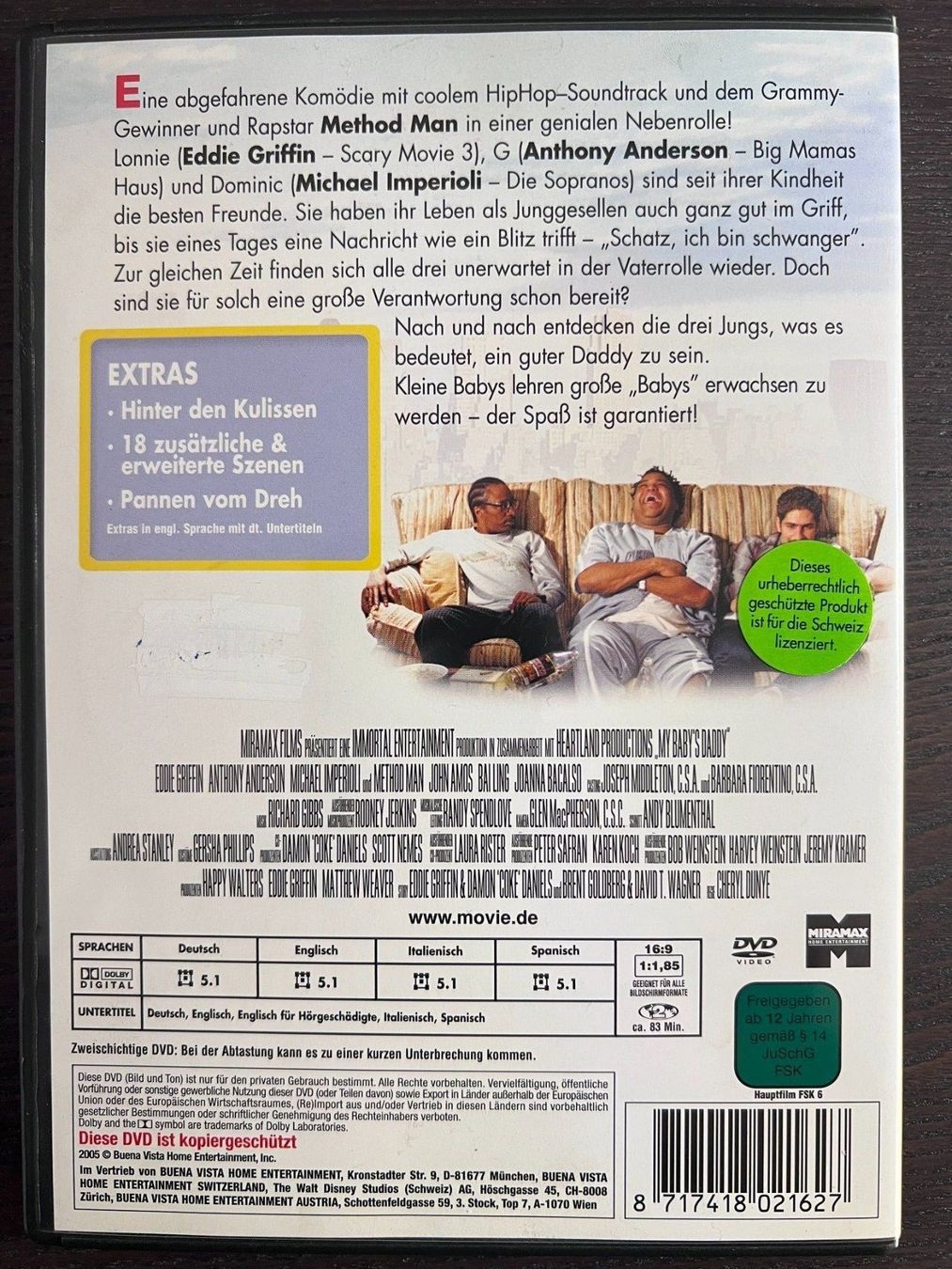 Tutti i DVDs: My Baby's Daddy – Usato da Zürich venduto da FilmFreunde 1