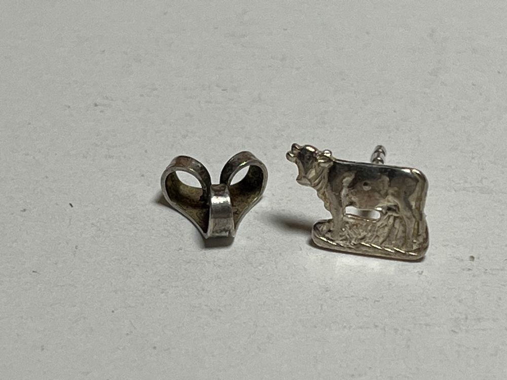 Highland Cow Ohrringe Aus Sterling Silber - Schottische Kuh Ohrstecker Als Geschenk Für Damen