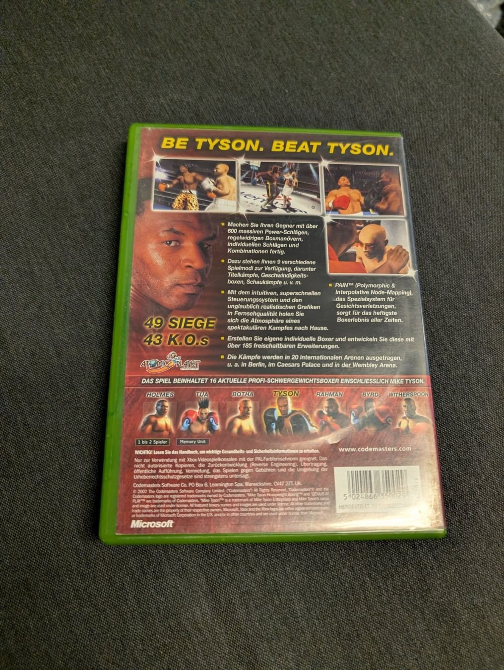 Giochi: Mike Tyson heavyweight boxing Microsoft Xbox – Usato da Giubiasco venduto da Ticinerd 1