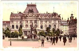ST. GALLEN - Unionbank (mit Publikum) ca.1905 (SG)