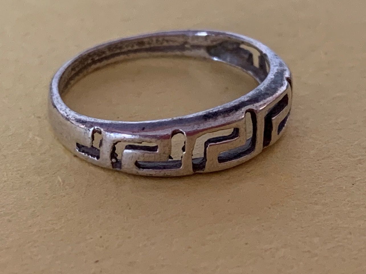 Anelli: Silberring griechisches muster (51) – Usato da Laufen venduto da belleskulptur