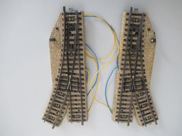 1 Elektromagnetische Weichen-Paar 5137 von Märklin.