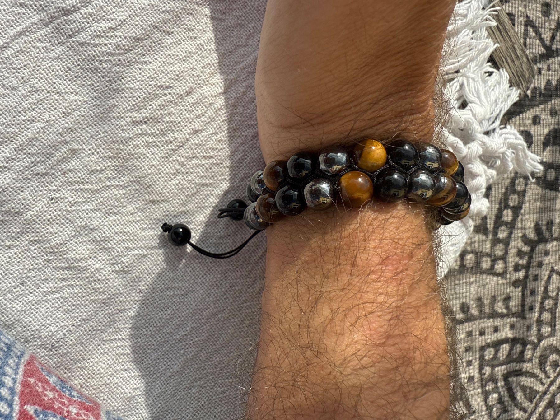 Bracciali & Braccialetti: Handmade Hematite, Tiger Eye & Obsidian Stone Bracelet – Nuovo (secondo la descrizione) da Wald ZH venduto da Carloiten 4