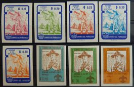 Paraguay Kat. 1017-1024B ** 1962  Scouts Pfadfinder selten