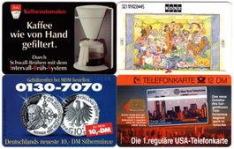 4 volle Deutsche Telefonkarten der S-Serie