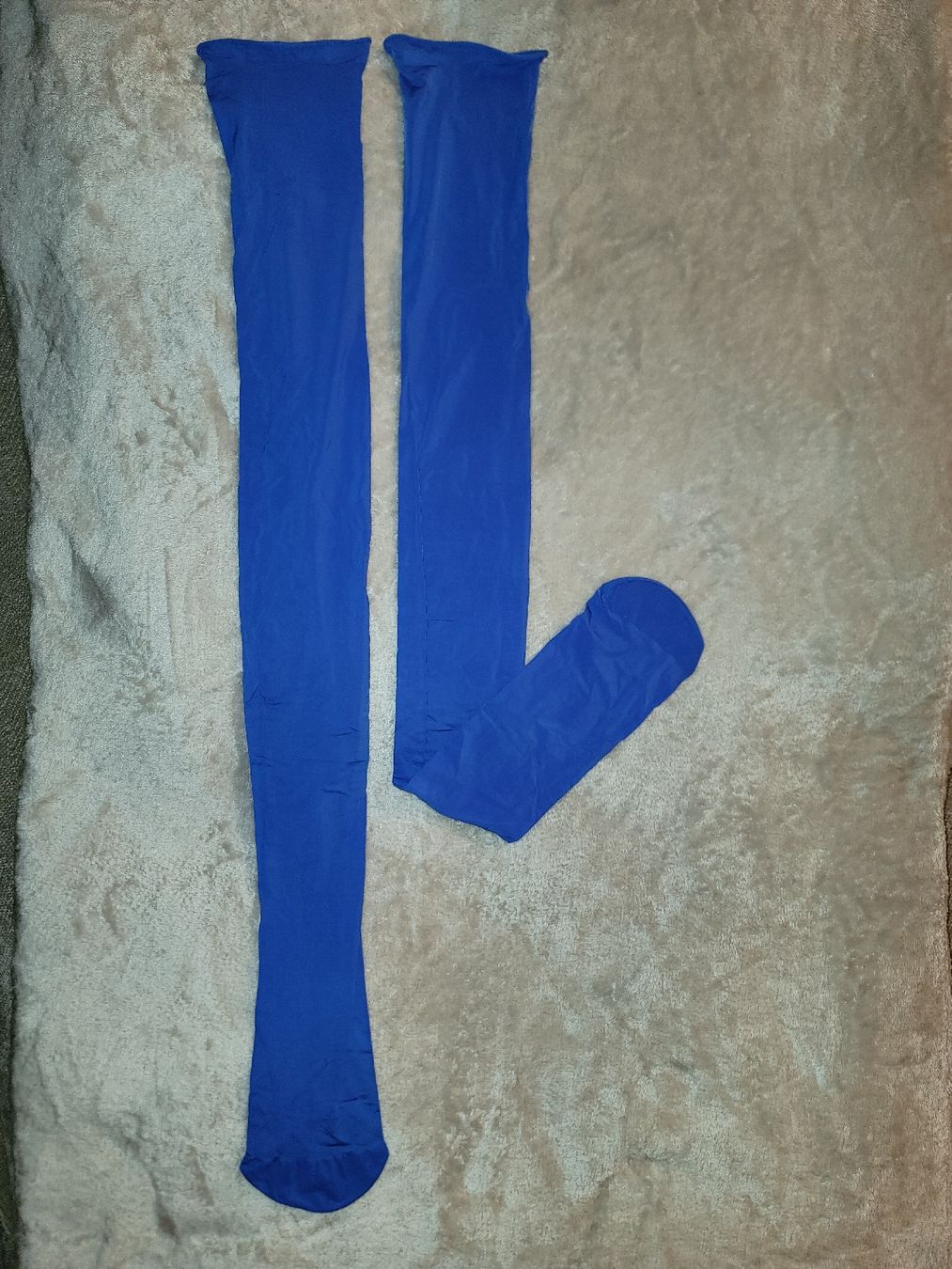Buste & buste per spedizione: Blaue Kniestrümpfe, Overknees blue, Strapsen, nylons – Nuovo e nell'imballaggio originale da Zollikerberg venduto da Nice_Name 1