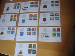 RR PP 1972 - 1981 FDC Sammlung