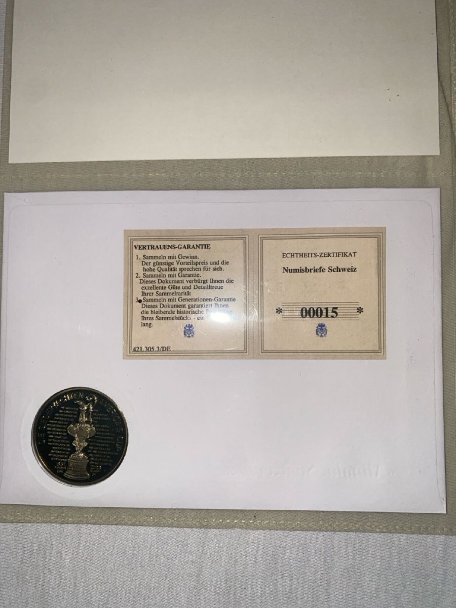 Tutti le monete: Numisbrief Alinghi America's Cup 2003 – Usato da Dornach venduto da kil_rc55 2