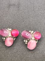 Vintage Gablonzer Ohrclips mit schmucksteine Top
